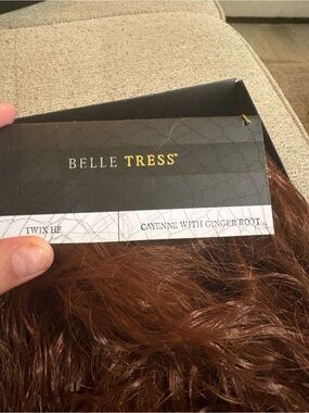 Belle Tress Cayenne with Ginger Root Hairpiece - Rich Auburn